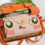 Thumbnail image for Non-bento #50: Tearaway (atoi & iota) turkey sandwich